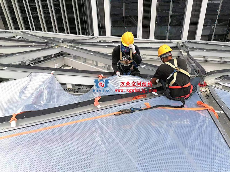 縱使烈日炎炎，腳步從未止歇！海南這個ETFE氣枕膜項目施工進(jìn)度有最新消息